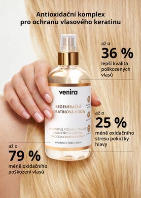Venira Regenerační keratinová voda 200 ml