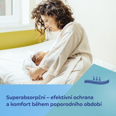Canpol babies Vysoce absorpční tvarované vložky po porodu noční 10 ks