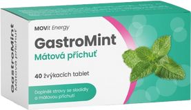 MOVit Energy GastroMint Mátová příchuť 40 tablet