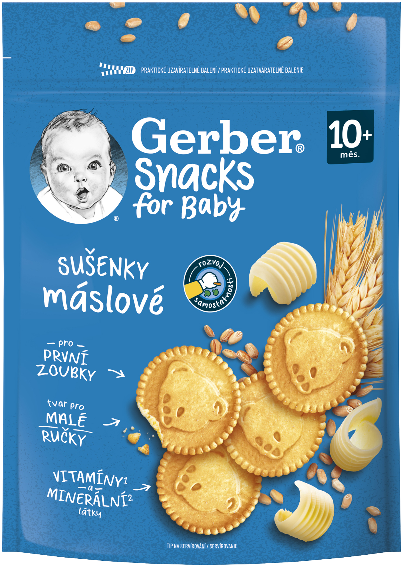 Gerber Snacks máslové sušenky 180 g