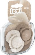 LOVI Silikonový dynamický dudlík HARMONY holka 6-18m 2 ks