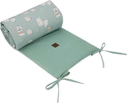 Eko Chránič do postýlky VELVET Dogs Mint