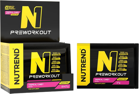 Nutrend N1 Pre - Workout tropical candy 10 x 17 g
