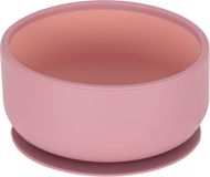 Petite&Mars Miska dvoubarevná silikonová Dusty Rose 6m+