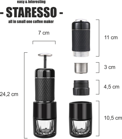 Staresso Kávovar Classic černý