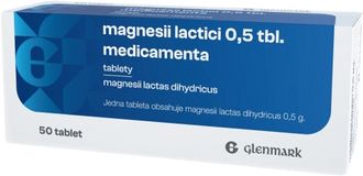 Glenmark Magnesii Lactici 0.5g MVM 50 tablet 50 ks