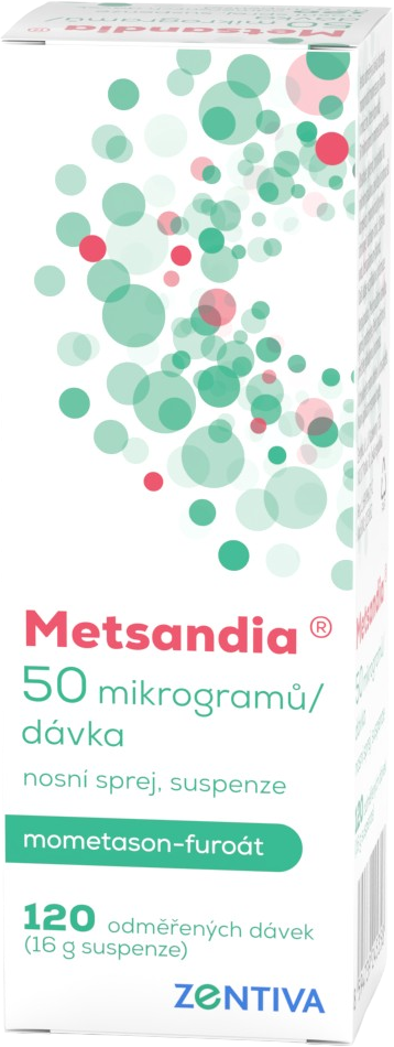 Metsandia nosní sprej 50 mcg/120 dávek 16 g