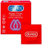 Durex Feel Thin Extra Lubricated Kondomy 3 ks