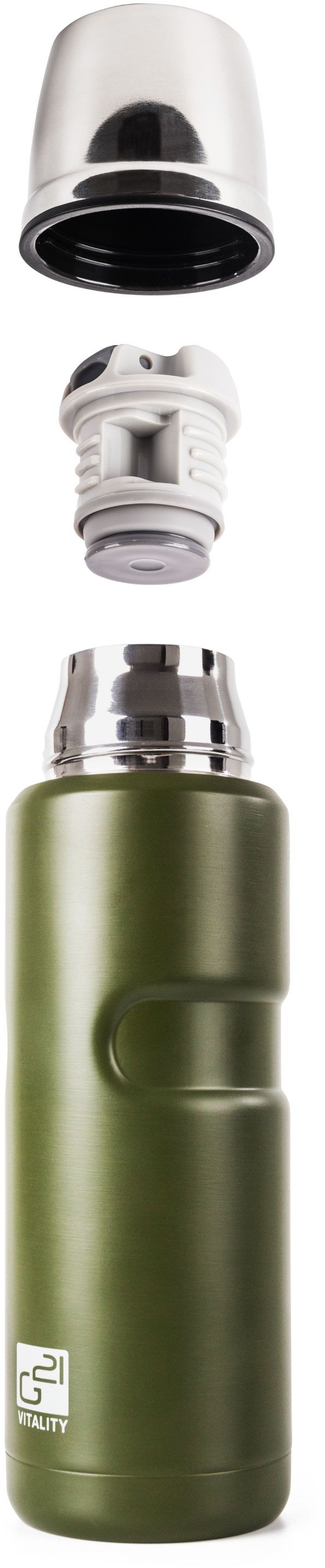 G21 Termoska na pití, khaki zelená 500 ml