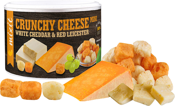 Mixit Křupavý sýr: White Cheddar & Red Leicester 70 g