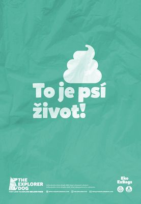 Explorer dog Sáčky recyklované na psí hovínka s vůní máty