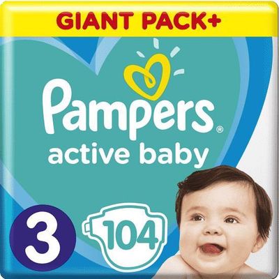 Pampers Plenky Active Baby Giant Pack S3