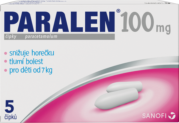 Paralen 100mg 5 čípků