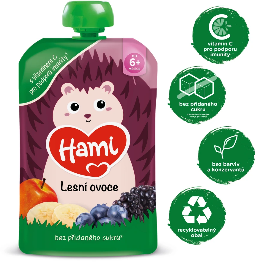 Hami Příkrm kapsička Smoothie lesní ovoce 100 g