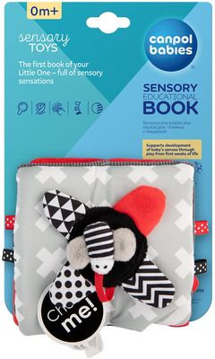 Canpol babies Kontrastní edukativní knížka Sensory