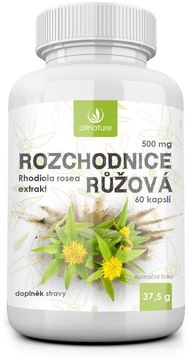 Allnature Rozchodnice růžová 500 mg 60 kapslí