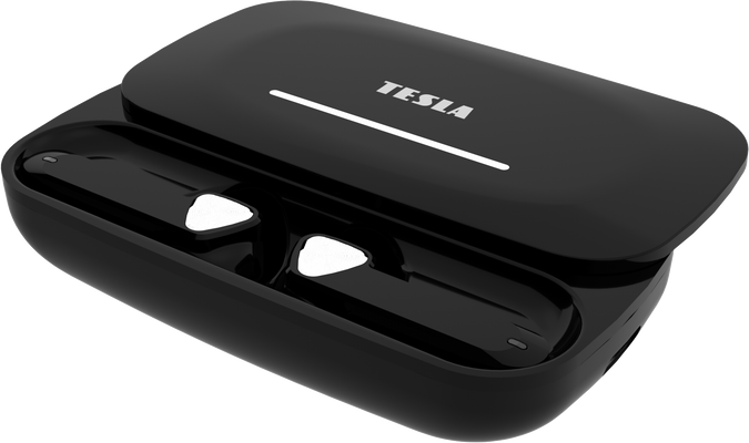 Tesla Sound EB20 Bezdrátová Bluetooth sluchátka - Black Raven