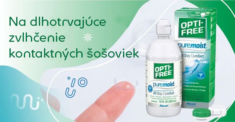 Opti-Free PureMoist, dezinfekční roztok, zvlhčení kontaktních čoček