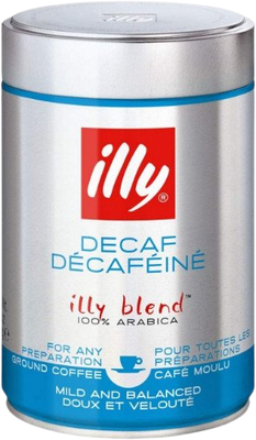 Illy Decaf - mletá káva (bez kofeinu) 250 g