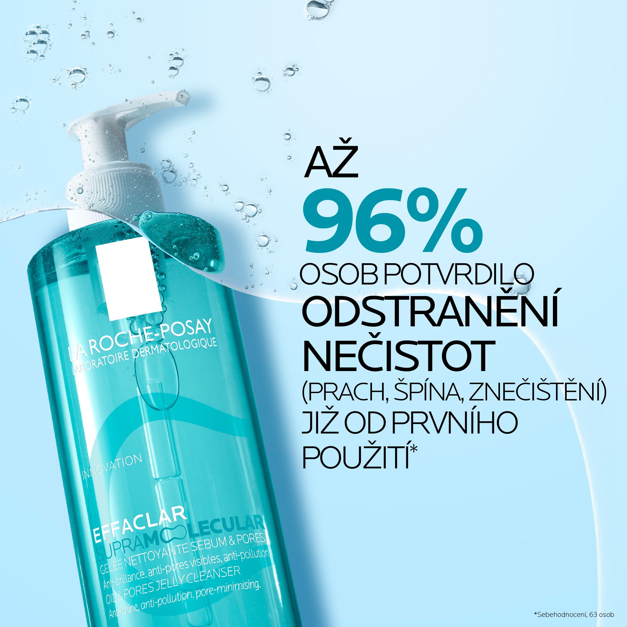 La Roche-Posay Effaclar Supramolecular Zmatňující čisticí gel na mastnou pleť 200 ml