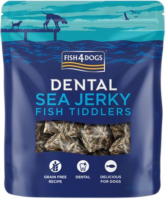 Fish4Dogs Dentální pamlsky pro psy mořská ryba - rybičky 115 g