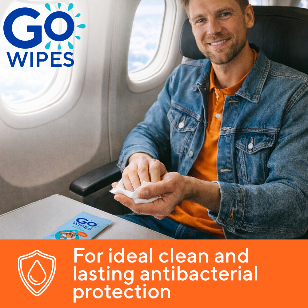 GoWipes Osvěžující vlhčené ubrousky s antibakteriálním účinkem Plastic Free 80 ks