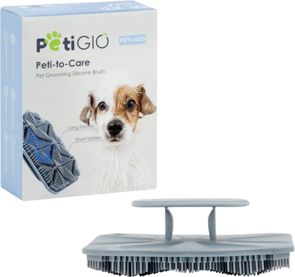 PetiGIO Peti-to-Care silikonový kartáček na péči o domácí mazlíčky