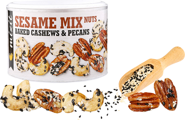 Mixit Oříšky z pece - sezam a růžová sůl 150 g