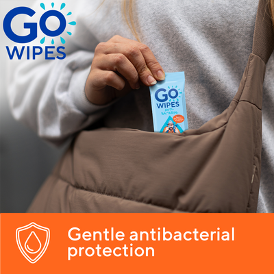 GoWipes Osvěžující vlhčené ubrousky s antibakteriálním účinkem Plastic Free 80 ks
