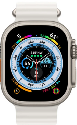 Apple Watch Ultra 2 GPS + Cellular, Ocean Band, White