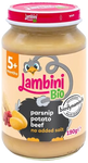 Lambini Bio Demeter příkrm pastinák, brambory a hovězí maso 190 g