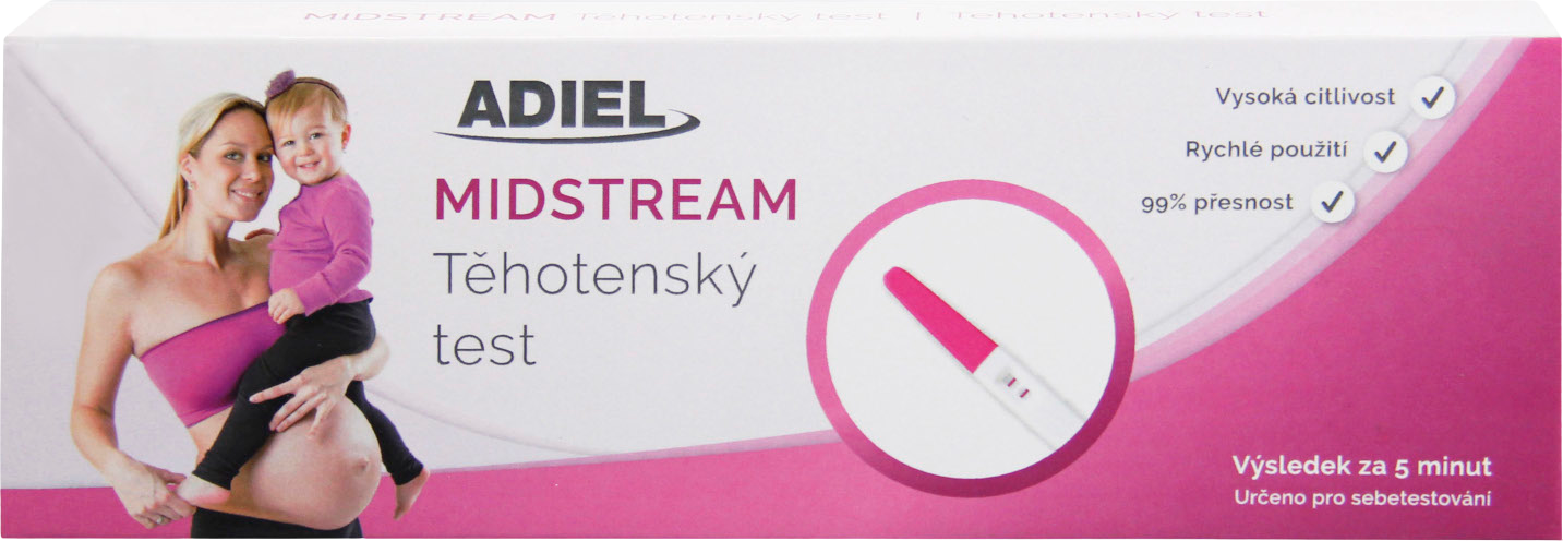Adiel Midstream těhotenský test 3 ks