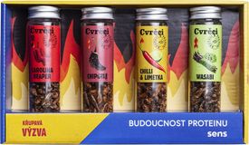 Sens Páliví křupaví & pražení cvrčci - Dárkový set 4 chutí 4 x 20 g