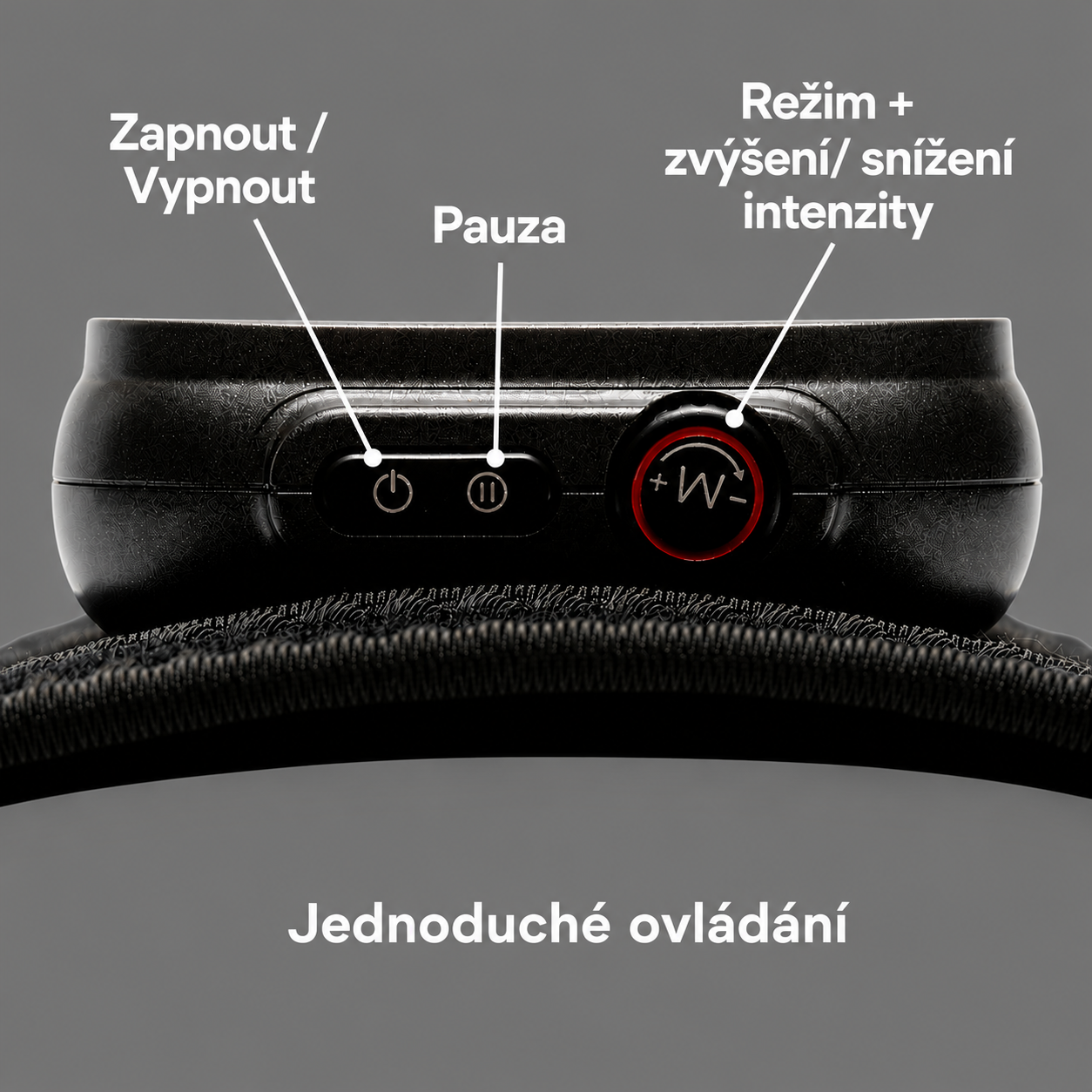 Reviber Pás s infračerveným LED světlem
