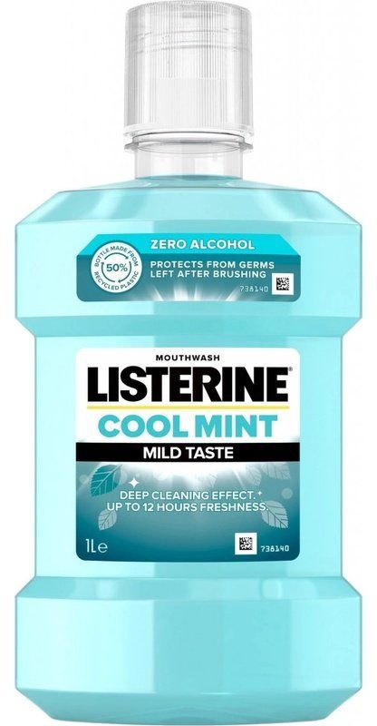 Listerine Coolmint Mild ústní voda 1 l