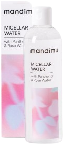 Mandimu (Jíme zdravě) Micelární voda s panthenolem a růžovou vodou 250 ml