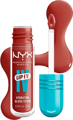 NYX Professional Makeup Lip IV Hydrating Gloss Stain, 12 Burst That Tang 5 ml