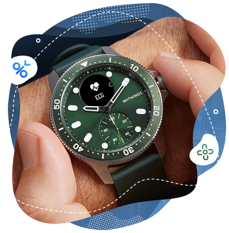 Withings Scanwatch Horizon, Hybridné inteligentné hodinky s meraním zdraví