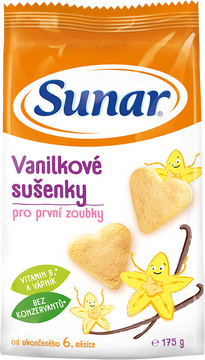 Sunar vanilkové sušenky pro děti 175 g