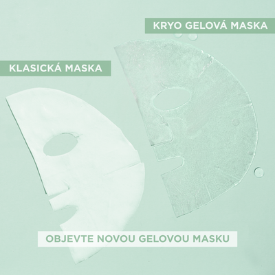 Garnier Cryo Jelly textilná pleťová maska s chladivým efektom -7 °C, 27 g