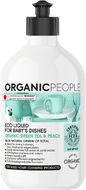 Organic People Eko prostředek na dětské nádobí, zelený čaj a broskev 500 ml