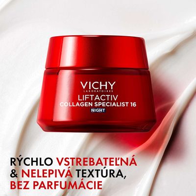 Vichy Liftactiv Collagen Specialist 16 noční krém s inovativní technologii Co-Bonding 50 ml