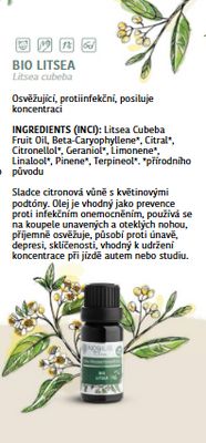 Nobilis Tilia Bio éterický olej Litsea 10 ml