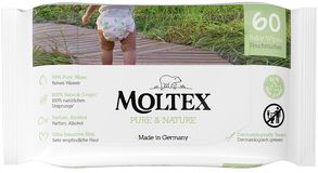 Moltex Pure & Nature EKO vlhčené ubrousky na bázi vody 60 ks