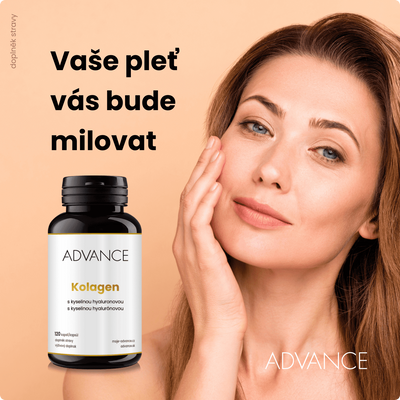 ADVANCE Kolagen - s kyselinou hyaluronovou 120 kapslí