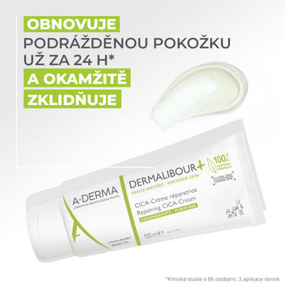 A-Derma Dermalibour+ Reparační CICA-Krém pro podrážděnou pokožku 100 ml