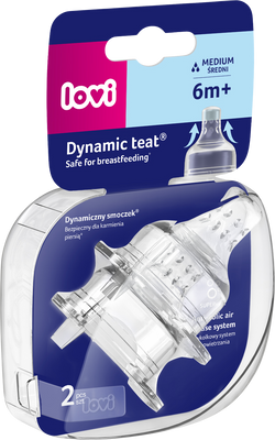 LOVI Dudlík Super vent, střední 6m+ 2 ks