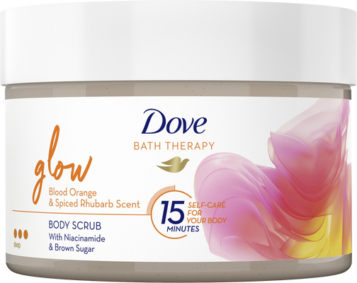 Dove Bath Therapy Glow Tělový peeling 295 ml
