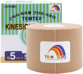 Temtex Kinesio tape classic, béžová tejpovací páska 5 cm x 5 m