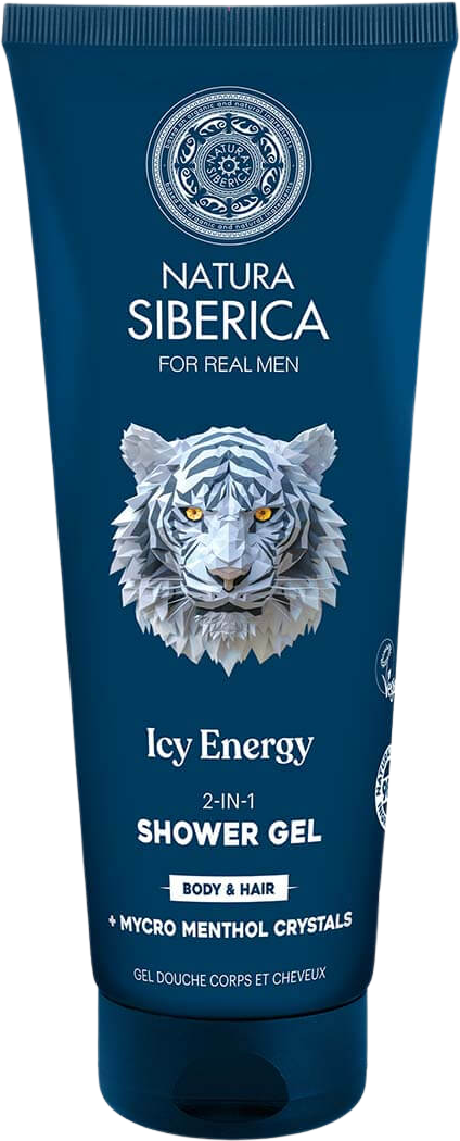 Natura Siberica Arctic Wild Sprchový gel 2v1 na tělo a vlasy Ledová energie 200 ml